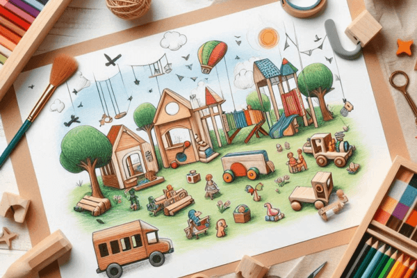Como Criar um Ambiente de Brincadeira Terapêutica em Casa com Brinquedos de Madeira