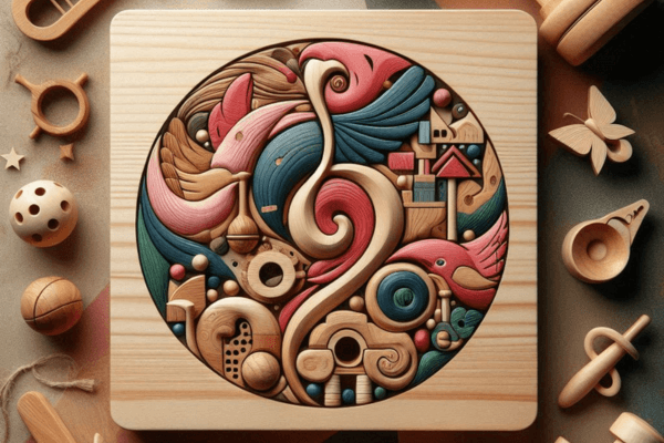 Brinquedos que Tocam os Sentidos: A Magia Tátil da Madeira Natural
